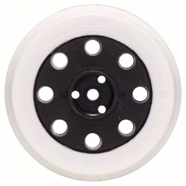 Bosch Accessories 2608601118 Schleifteller weich, 125 mm, für GEX 12 A, GEX 12 AE, GEX 125 A, GEX 125 AC Durchmesser 125 mm Passend für (Details) Exzenterschleifer GEX 12 A, GEX 12 AE, GEX 125 A, GEX 125 AC