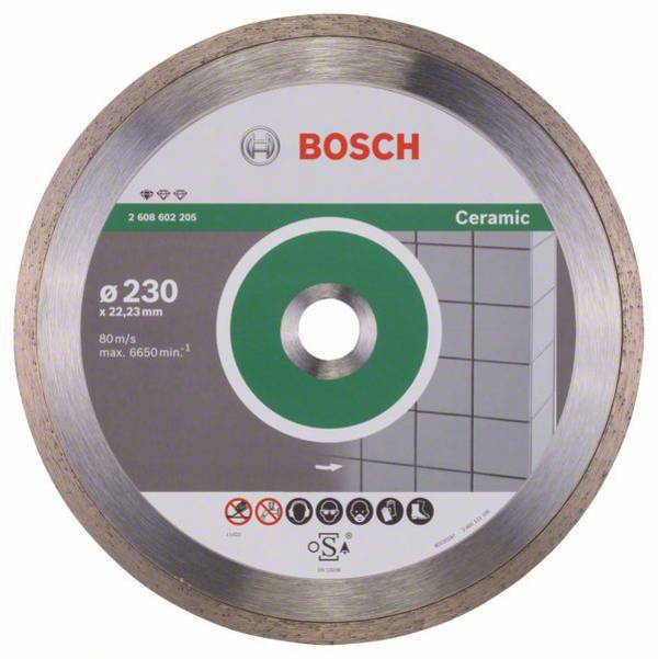 Bosch Accessories 2608602205 Bosch Power Tools Diamanttrennscheibe Durchmesser 230 mm Bohrungs-Ø 22.23 mm Keramik 1 St.