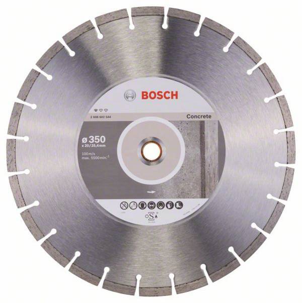 Bosch Accessories 2608602544 Bosch Power Tools Diamanttrennscheibe Durchmesser 350 mm  Beton 1 St.