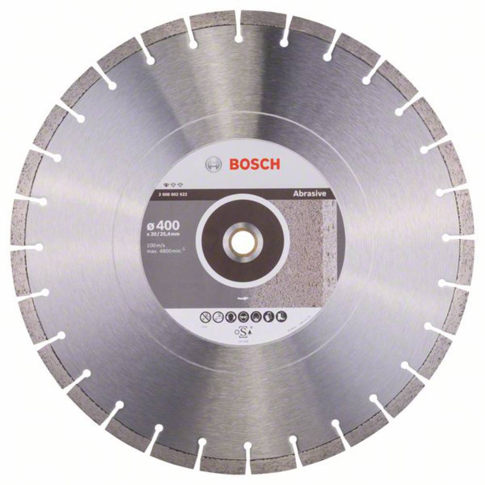 Diamanten slijpschijf Professional for Abrasive, 400 x 20,00+25,40 x 3,2 x 10 mm Bosch 260860262