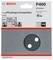 Schleifpapier 'P400', Ø 115 mm, geeignet für Coatings+Composites. Marke: Bosch, F355. Enthält Symbole für hohe Geschwindigkeit und perfektes Finish.