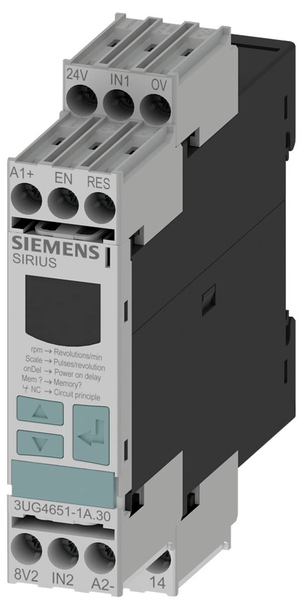 Überwachungsrelais 24, 24 - 240, 240 V/DC, V/AC 1 Wechsler Siemens 3UG4651-1AW30  1 St.