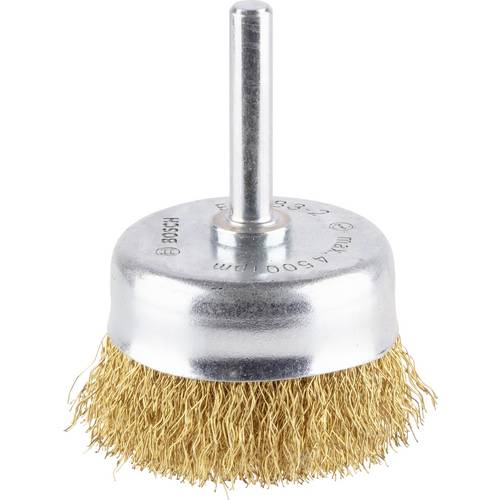 Thumbnail - Bosch Accessories Topfbürste, vermessingt, gewellter Stahldraht, 50 mm, 0,2 mm, 4500 U/ min Bosch Power Tools Schaft-Ø 6...