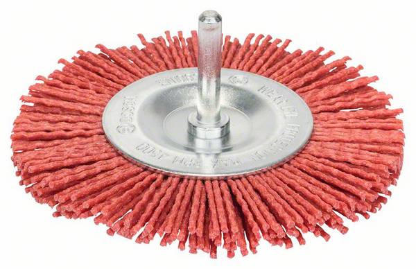 Bosch Accessories Scheibenbürste, Nylonborsten, 100 mm, 1 mm, 8 mm, 4500 U/ min Bosch Power Tools Schaft-Ø 6 mm 2608622055 1 St.