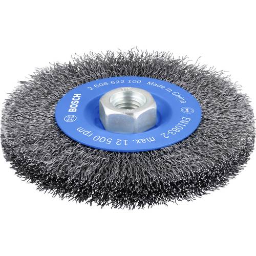 Bosch Accessories Scheibenbürste, gewellt, 115 mm, 0,3 mm, 11000 U/min, M14 Bosch Power Tools 2608622100 1 St.