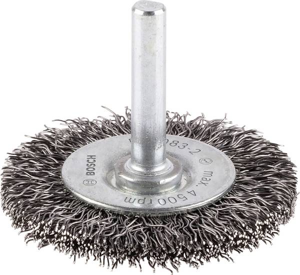 Bosch Accessories Scheibenbürste, gewellt, 50 mm, 0,3 mm, 8 mm, 4500 U/min Bosch Power Tools Schaft-Ø 6 mm 2608622112 1 St.