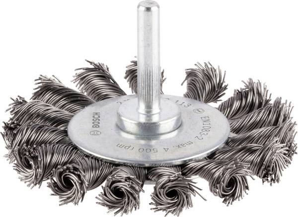 Bosch Accessories Scheibenbürste, gezopft, 75 mm, 0,5 mm, 13 mm, 4500 U/ min 2608622113 Schaft-Ø 6 mm 2608622113 1 St.