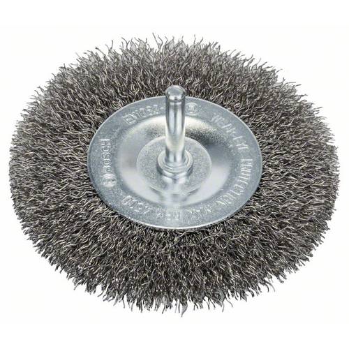 Bosch Accessories Scheibenbürste, gewellt, rostfrei, 100 mm, 0,3 mm, 10 mm, 4500 U/ min Bosch Power Tools Schaft-Ø 6 mm ...
