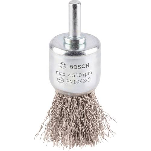 Bosch Accessories Bosch Accessories Pinselbürste, gewellt, rostfrei, 0,3 mm, 25 mm, 4500 U/ min Bosch Power Tools Schaft...