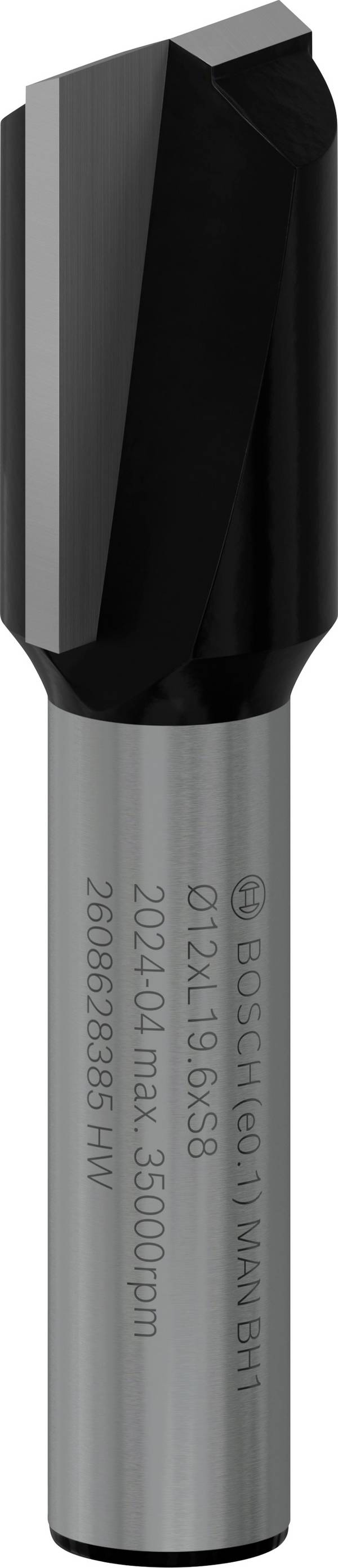Bosch Accessories 2608628385 Nutfräser Hartmetall   Länge 51 mm Produktabmessung, Ø 12 mm  Schaftdurchmesser 8 mm