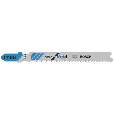 Bosch Accessories 2608631673 Stichsägeblatt T 118 B Basic for Metal, 3er-Pack 3 St.