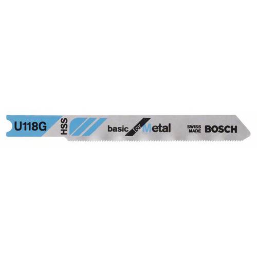 Bosch Accessories 2608631770 Stichsägeblatt U 118 G Basic for Metal, 3er-Pack 3 St.