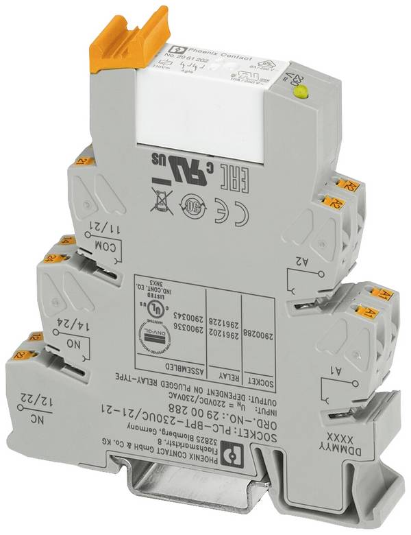 Phoenix Contact PLC-RPT-230UC/21-21 Interfacerelais 220 V/DC, 230 V/AC 6 A 2 Wechsler  10 St.