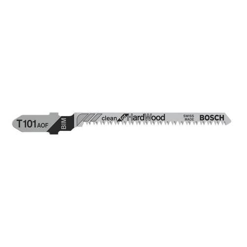 Bosch Accessories 2608634233 Stichsägeblatt T 101 AOF Clean for Hard Wood, 5er-Pack 5 St.