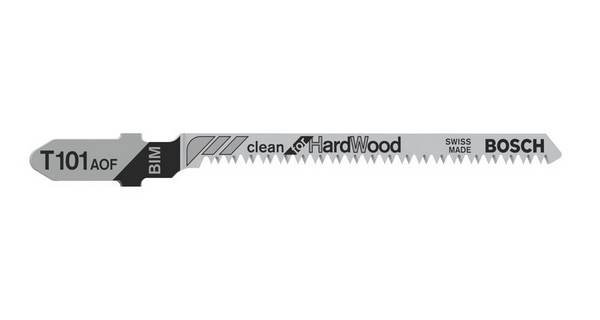 Bosch Accessories 2608636225 Stichsägeblatt T 101 AOF Clean for Hard Wood, 3er-Pack 3 St.