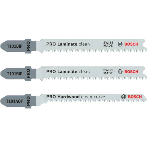 Bosch Accessories 2608636429 Stichsägeblatt-Set Special for Laminate, 3-teilig, Einnockenschaft 2 St.