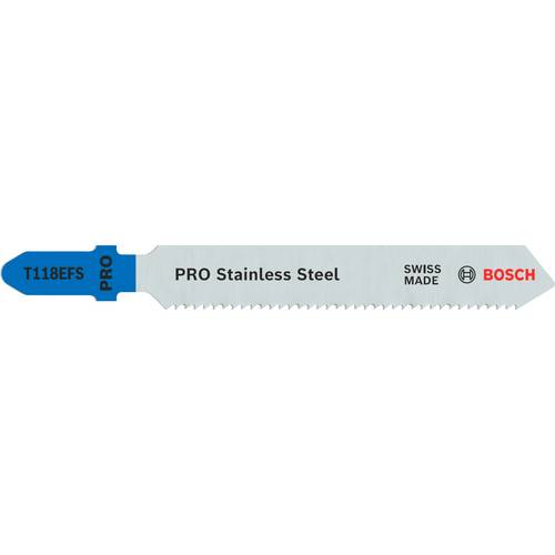 Bosch Accessories 2608636497 Stichsägeblatt T 118 EFS Basic for Stainless Steel, 5er-Pack 5 St.