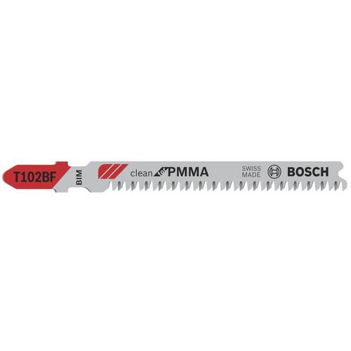 Thumbnail - Bosch Accessories 2608636780 Stichsägeblatt T 102 BF Clean for PMMA, 3er-Pack 3 St.
