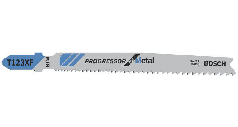 Bosch Accessories 2608638700 Stichsägeblatt T 123 XF Progressor for Metal, 100er-Pack 100 St.