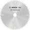 Kreissägeblatt mit der Aufschrift 'Bosch PRO Multi Material'. Geeignet für verschiedene Materialien, robust und langlebig.
