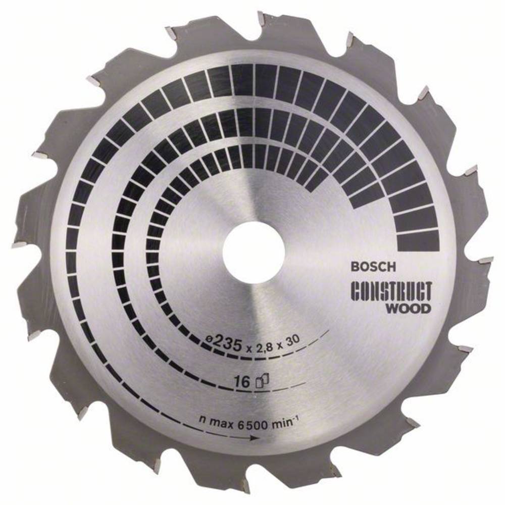 Bosch Cirkelzaagblad construct wood 235x30-25 16t (per stuk)
