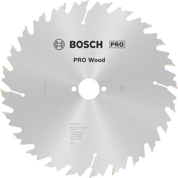 Bosch Accessories Standard for Wood Speed 2608640680 Hartmetall Kreissägeblatt 250 x 30 x 3.2 mm Zähneanzahl: 24 1 St.