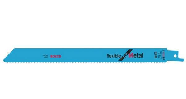 Bosch Accessories 2608656032 Säbelsägeblatt S 1122 BF Flexible for Metal, 100er-Pack Sägeblatt-Länge 225 mm 100 St.