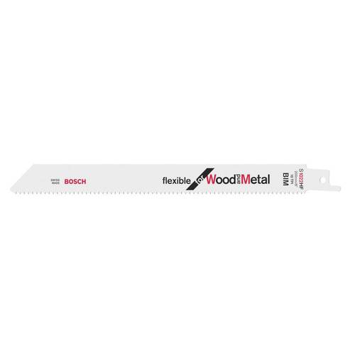 Bosch Accessories 2608656636 Säbelsägeblatt S 1022 HF Flexible for Wood and Metal Sägeblatt-Länge 200 mm 100 St.
