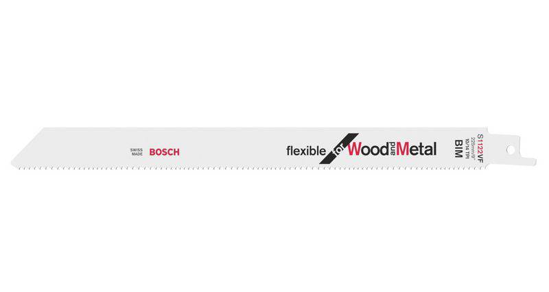Säbelsägeblatt für Holz und Metall, flexibel, Marke Bosch.