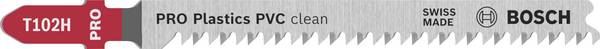 Bosch Accessories 2608667446 Stichsägeblatt T 102 H Clean for PVC, 5er-Pack 5 St.