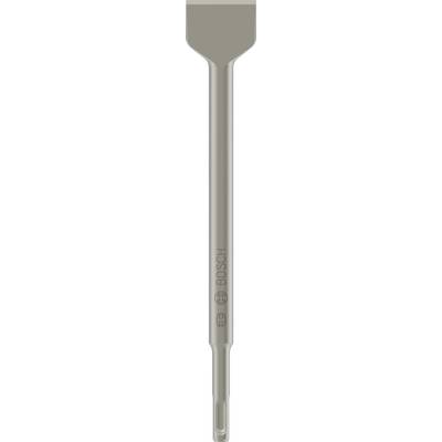 SDS-MAX-Spatmeißel aus Stahl, geeignet für Abbrucharbeiten und Materialentfernung, mit flachem, breitem Kopf für effiziente Arbeit.