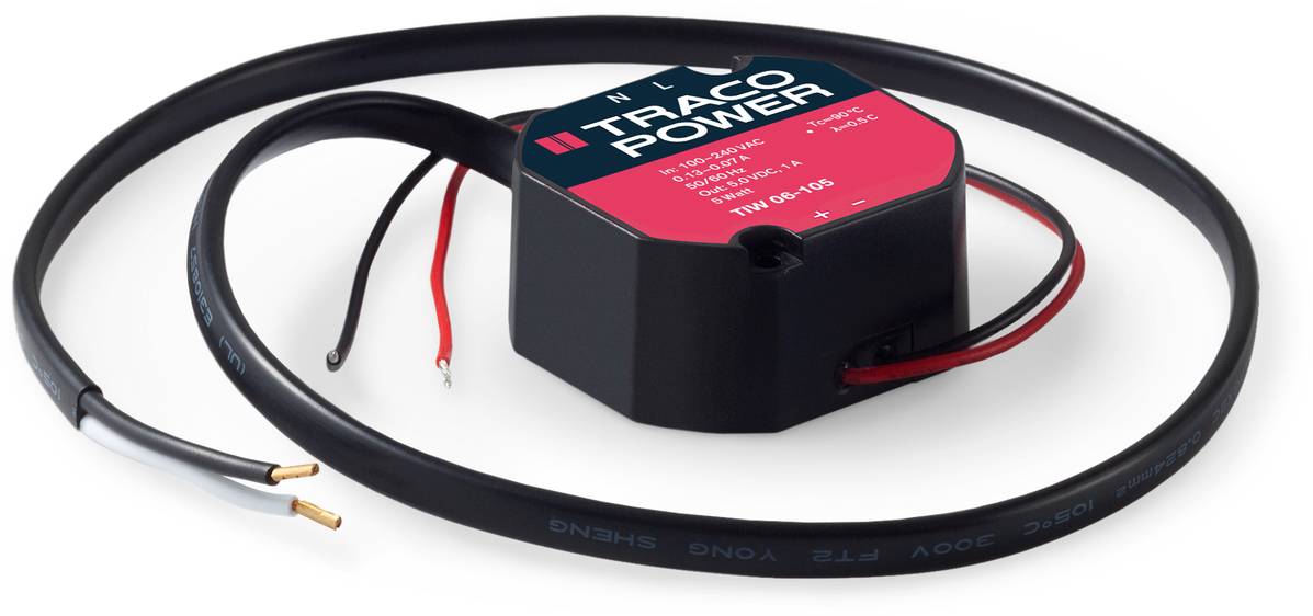 TracoPower TIW 06-105 Schaltnetzteil 5 В/постоянного тока 1 А, 5 Вт