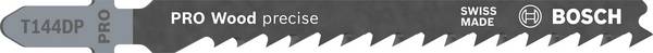 Bosch Accessories 2608633A39 Stichsägeblatt T 144 DP Precision for Wood, 25er-Pack 25 St.