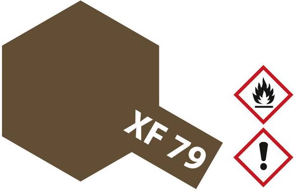 Tamiya Acrylfarbe Linoleum Deck Braun (matt) XF-79 Glasbehälter 10 ml