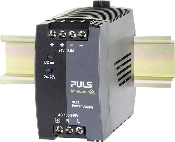 PULS ML60.241 Hutschienen-Netzteil (DIN-Rail)  24 V/DC 2.5 A 60 W Anzahl Ausgänge:1 x  Inhalt 1 St.