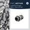 Bild von PVC-Rohrfittings mit der Aufschrift 'PVC Active LeadThrough 63 x 75 x 2 1/2"' und Produktlogo oben rechts.