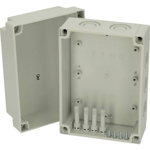 Fibox PCM 150/100 G 6016315 Universal-Gehäuse 180 x 130 x 100 x 100 Polycarbonat Lichtgrau (RAL 7035) 1 St.