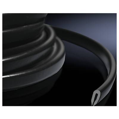 Schwarzer, gewendelter Kabelkanal (spiral-gewickelt) auf einem dunklen Hintergrund.
