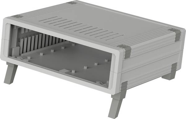 Bopla UM 52011 L-SET Pult-Gehäuse (B x H x T) 223 x 72 x 199 mm Kunststoff Hellgrau, Achatgrau 1 St.
