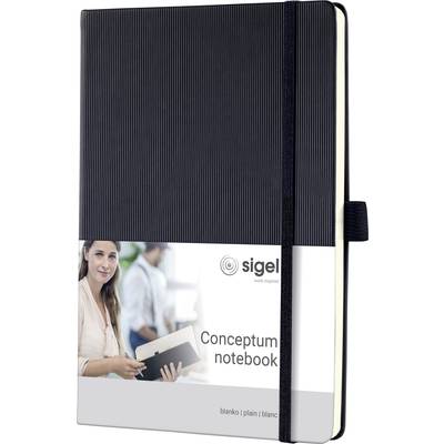 Sigel CONCEPTUM® CO120 Notizbuch blanko Schwarz Anzahl der Blätter: 97 DIN A5