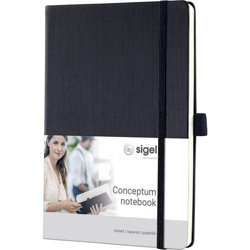 Sigel CONCEPTUM® CO121 Notizbuch kariert Schwarz Anzahl der Blätter: 97 DIN A5