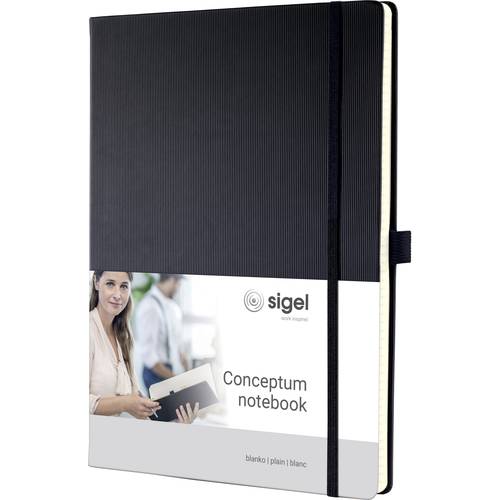 Sigel CONCEPTUM® CO110 Notizbuch blanko Schwarz Anzahl der Blätter: 97 DIN A4