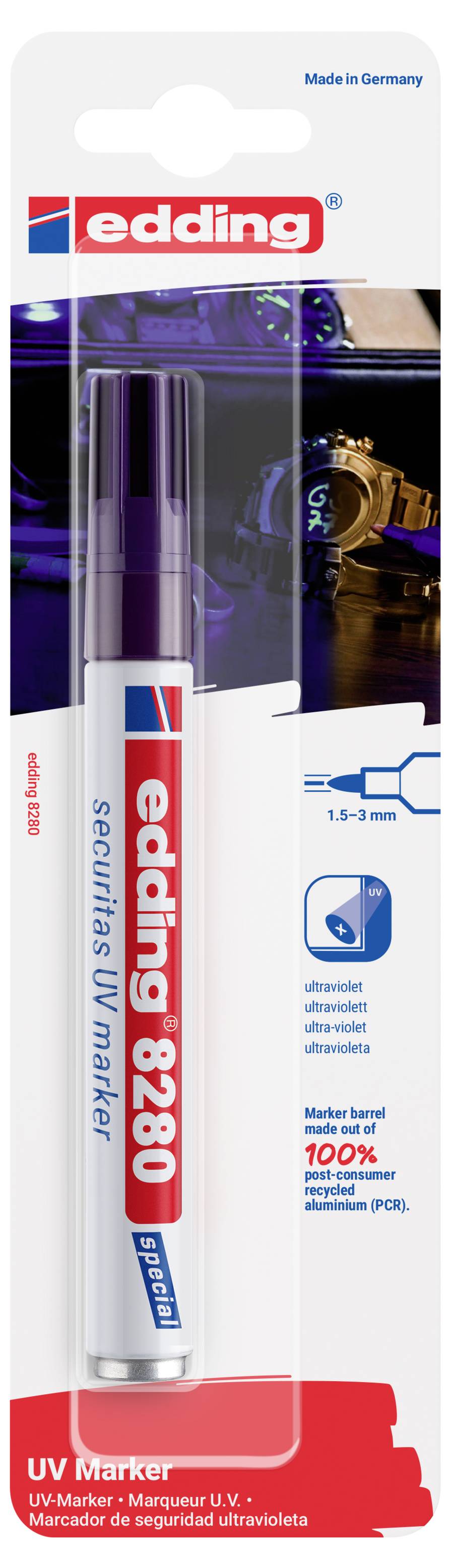 Edding 8280 4-8280-1-1100 UV Marker Farblos 1.5 mm, 3 mm-1