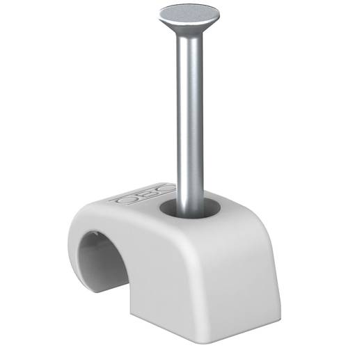 OBO Bettermann Nagelschellen 2228629 Bündel-Ø-Bereich 7 mm (max) Grau 100 St.