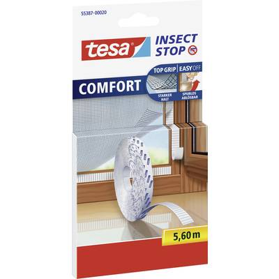 tesa 55387-20 Insect Stop Comfort Ersatzklettband Passend für Marke (Tiervertreiber) Tesa Fliegengitter  5.6 m