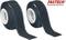 Zwei Rollen schwarzes Klettband; links Hakenband, rechts Flauschband. Oben rechts das Logo 'FASTECH Fastening Systems'.