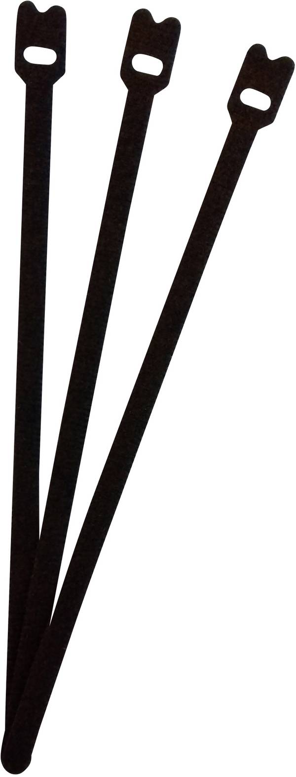 FASTECH® ETK-7-200-9999  Klettkabelbinder zum Bündeln Haft- und Flauschteil (L x B) 200 mm x 7 mm Schwarz 1 St.