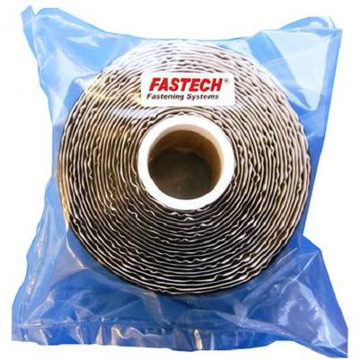 FASTECH® T0502599990305 Klettband zum Aufkleben Hotmelt Mikrohaken (L x B) 5000 mm x 25 mm Schwarz 1 St.