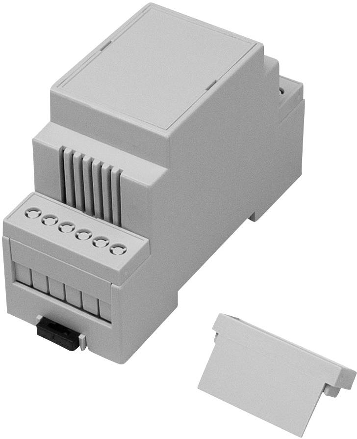 AXXATRONIC Hutschienen-Gehäuse 90 x 36 x 58 Polycarbonat Axxatronic CNMB-2V-KIT-CON 1 St.