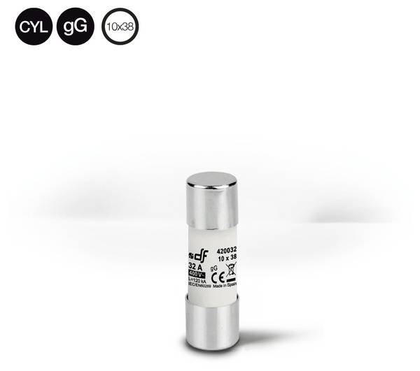 df Electric 420000 420000 Feinsicherung (Ø x L) 10.3 mm x 38 mm 0.5 A 500 V Flink -F- Inhalt 1 St.